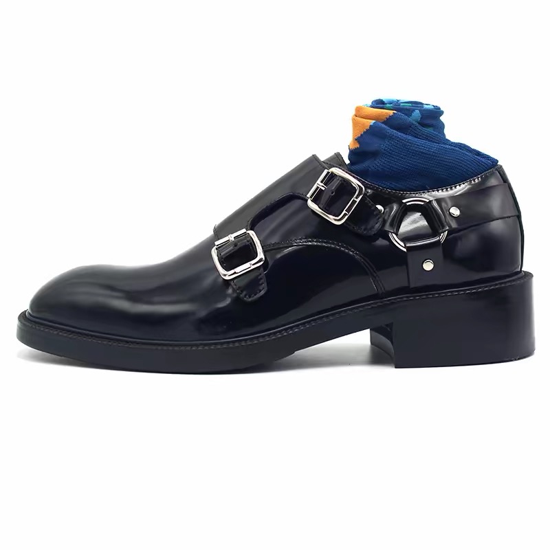 Monk Strap Shoe - JINIWU2026 Monk Strap Tokalı Metal Halkalı