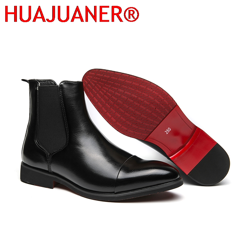 Men'S Shoes Top Brands - İngiliz Tarzı Erkek Siyah Chelsea Botları