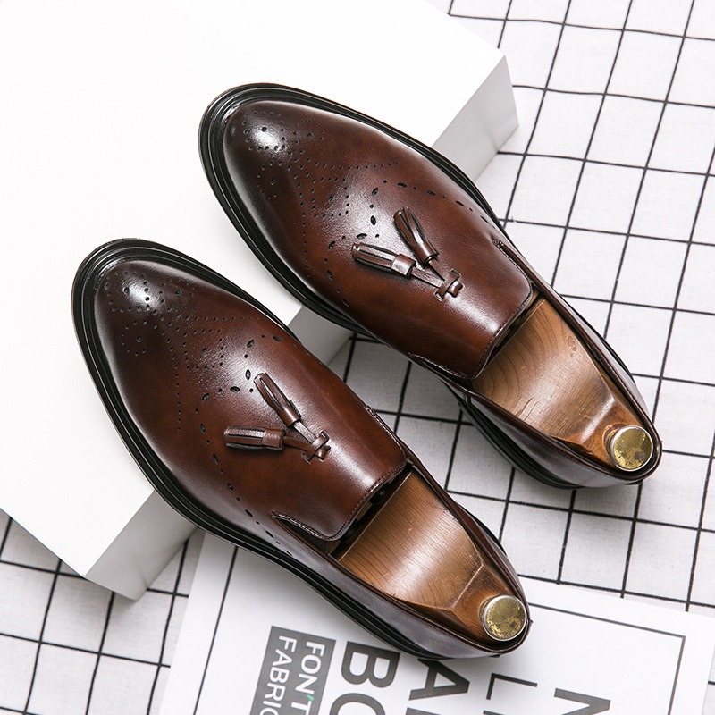 Monk Strap Shoe - Erkek Ayakkabıları Klasik Slip-on Loafer'lar Lüks