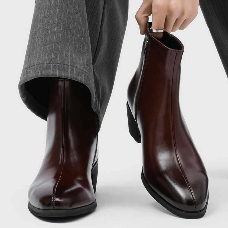 Shoes Heels Men - Erkekler için Sade ve Şık Yüksek