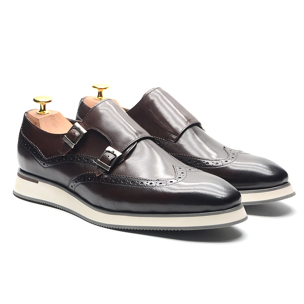 Monk Strap Shoe - Avrupa Lüks Erkek Spor Ayakkabı Hakiki