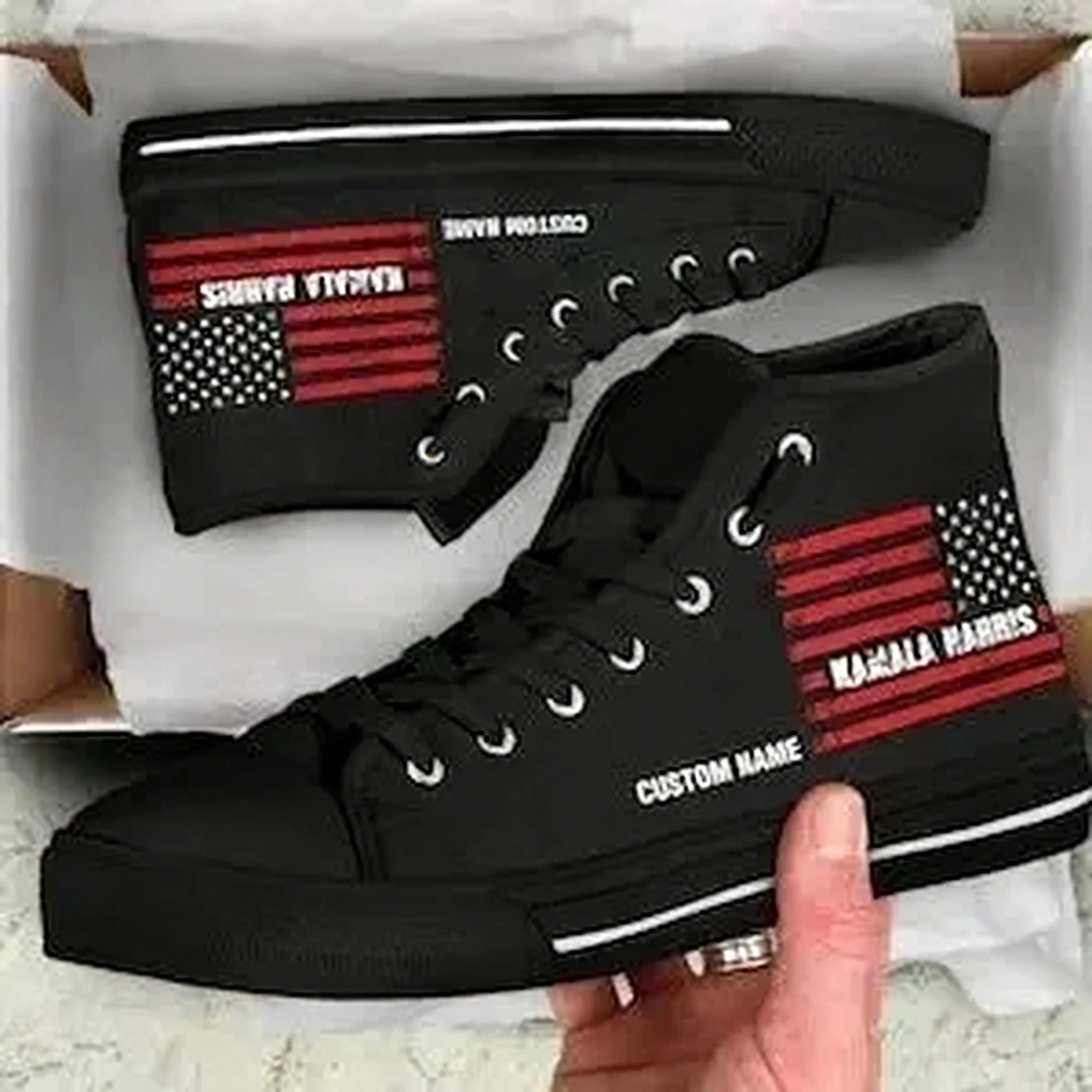Men Shoes Name - Seçimler Özel İsimli Yüksek Bilekli Spor