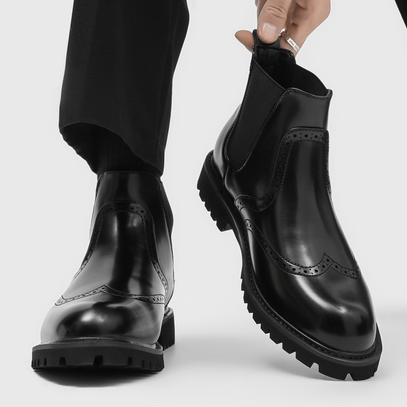 Men Shoes For Wedding - erkek moda iş düğün chelsea botları