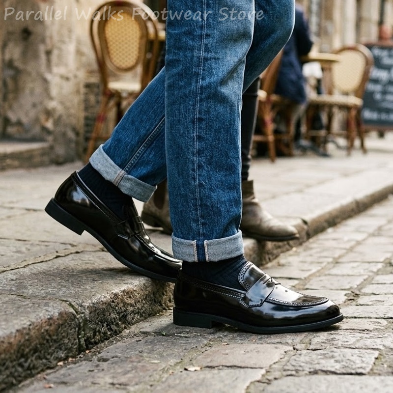 Erkekler İçin Patent Deri Loaf - Men Shoes For Wedding incelemesi ve fiyatı