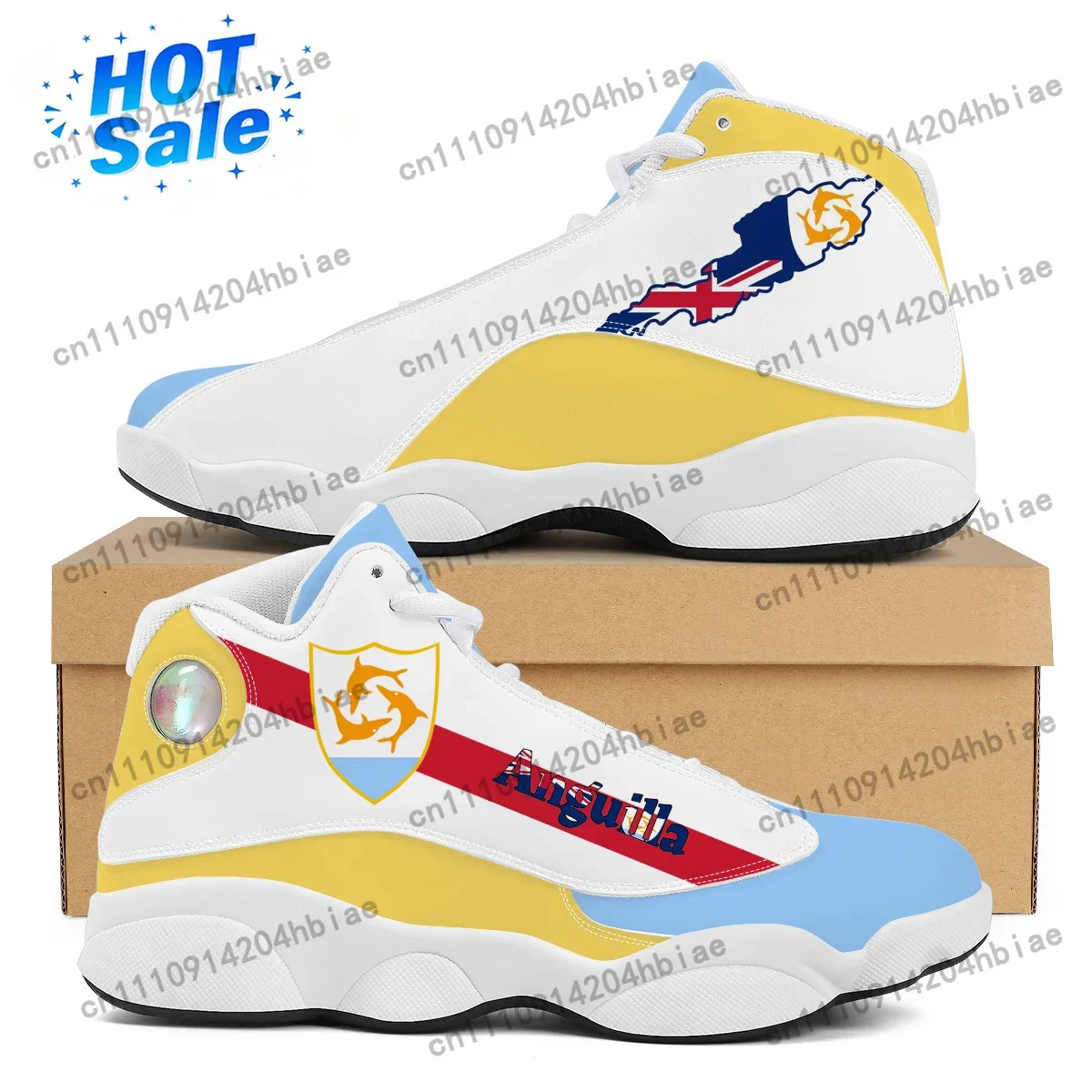 ANGUILLA Bayrağı Baskı Özel Se - Men'S Shoes For Tennis incelemesi ve fiyatı