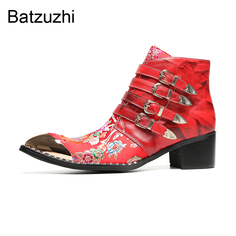 Batzuzhi Kırmızı Erkek Ayakkab - Men Shoes For Wedding incelemesi ve fiyatı