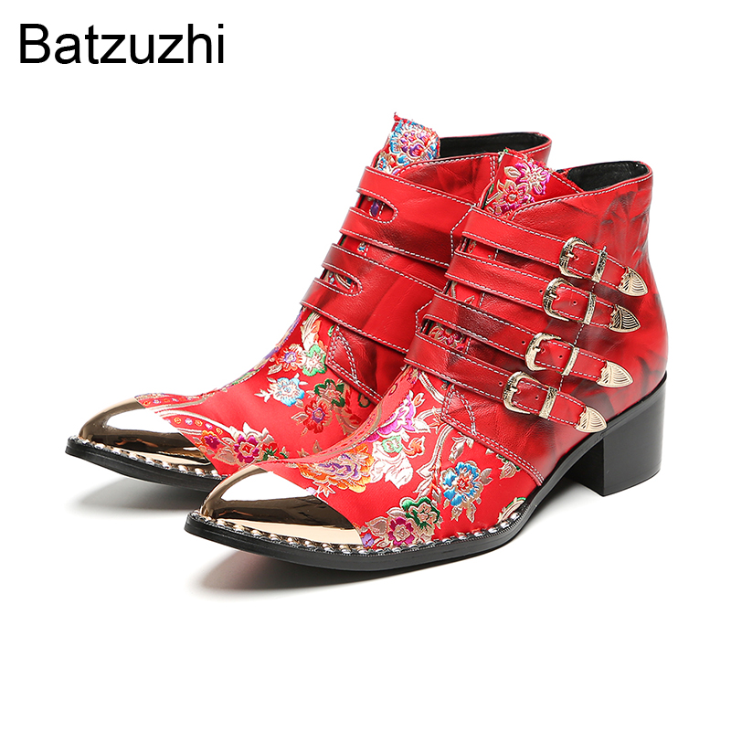 Batzuzhi Kırmızı Erkek Ayakkab - Men Shoes For Wedding incelemesi ve fiyatı