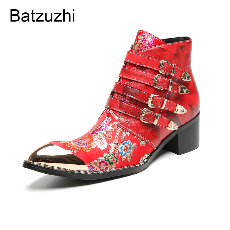 Batzuzhi Kırmızı Erkek Ayakkab - Men Shoes For Wedding incelemesi ve fiyatı