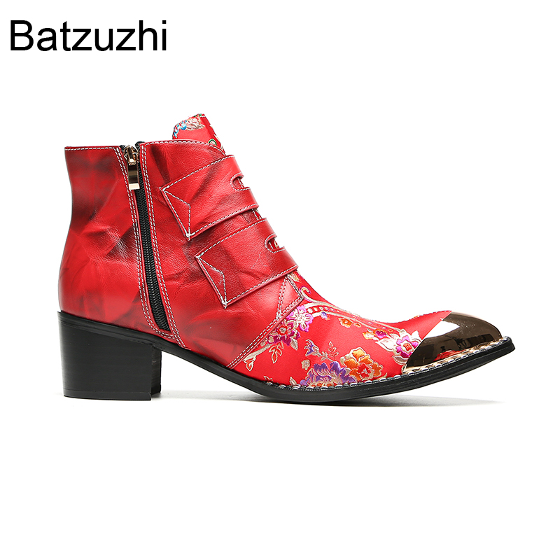Batzuzhi Kırmızı Erkek Ayakkab - Men Shoes For Wedding incelemesi ve fiyatı