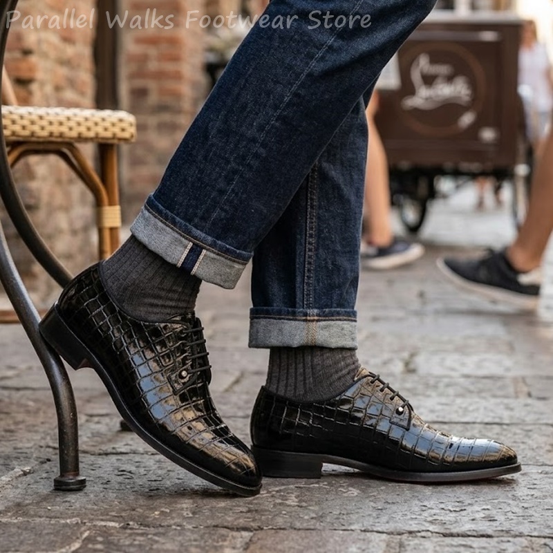 Erkekler İçin Patent Deri Oxfo - Men Shoes For Wedding incelemesi ve fiyatı