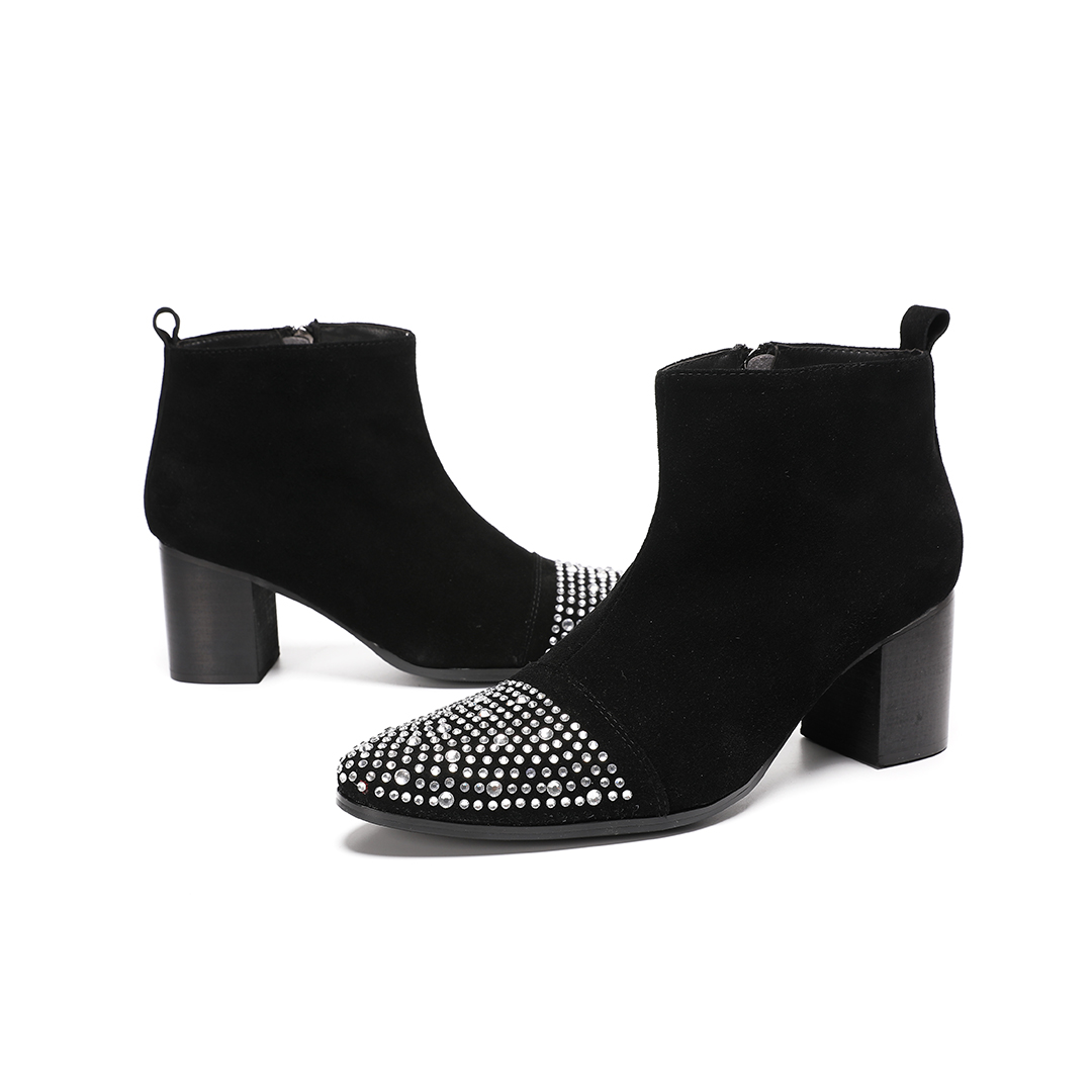 Erkek Süet Deri Taşlı Yüksek T - Shoes Heels Men incelemesi ve fiyatı