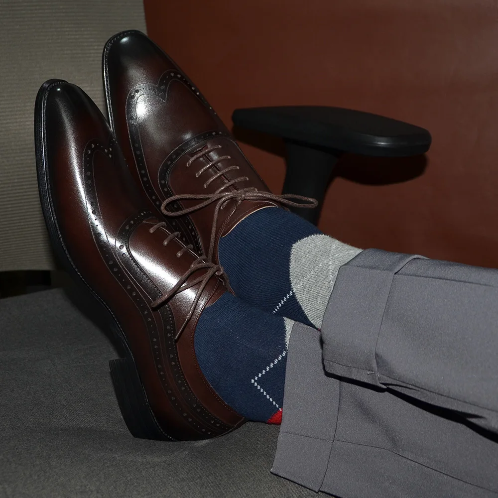 Lüks Erkek Kanat Ucu Oxford El - Men Shoes For Wedding incelemesi ve fiyatı