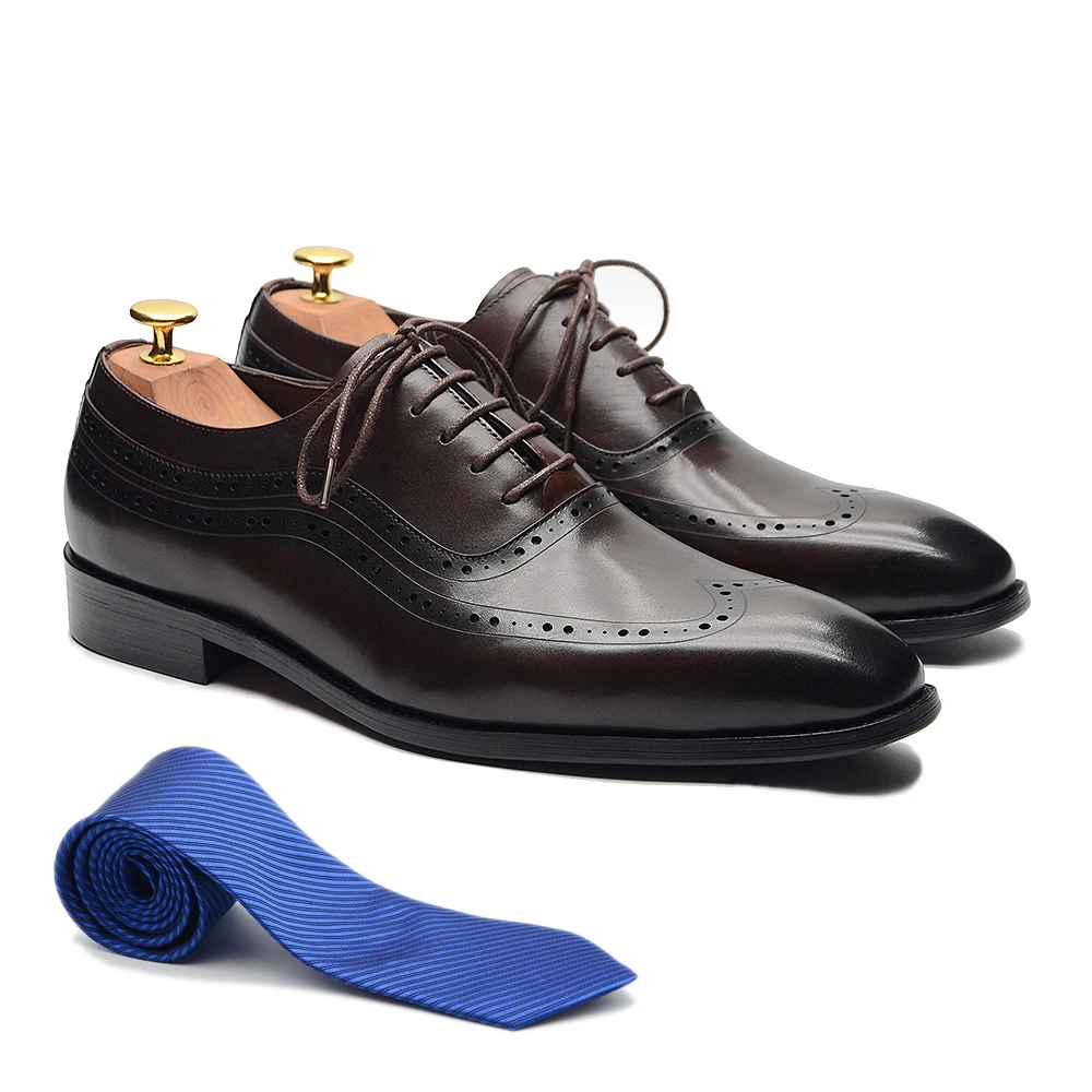 Lüks Erkek Kanat Ucu Oxford El - Men Shoes For Wedding incelemesi ve fiyatı
